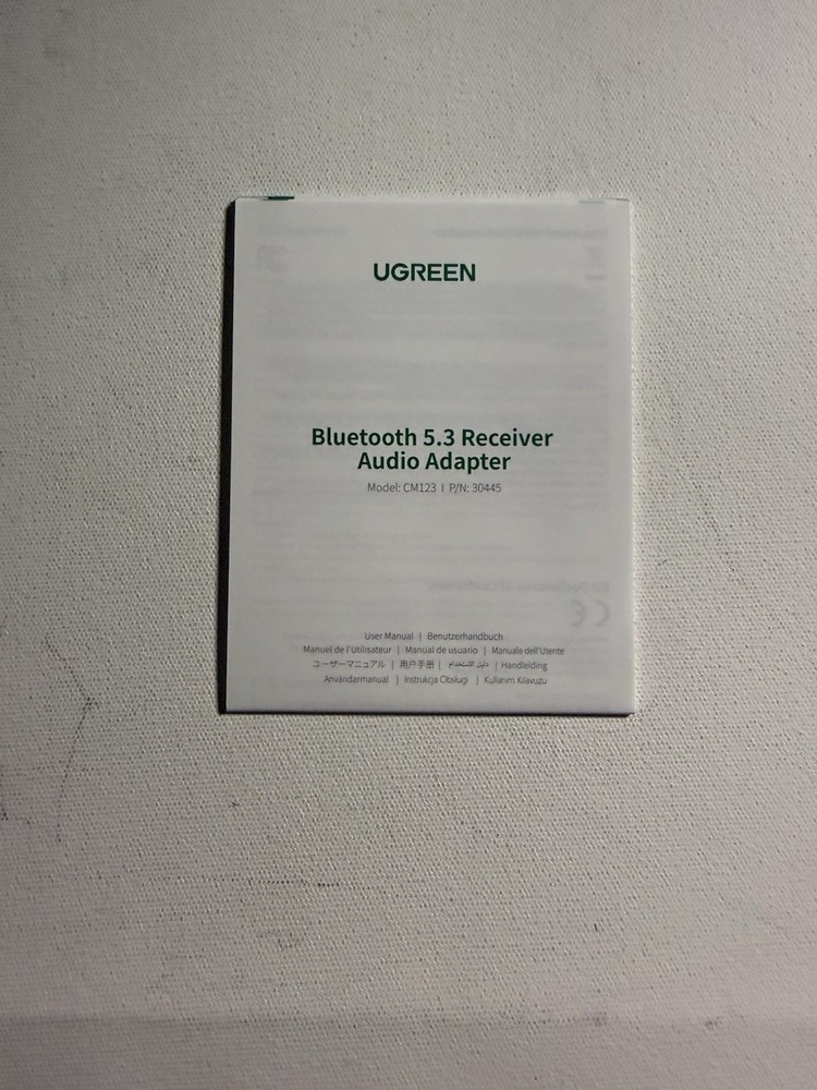 Bluetooth Audio Receiver With 3.5mm & 2 RCA Adapter (Black) (CM123)