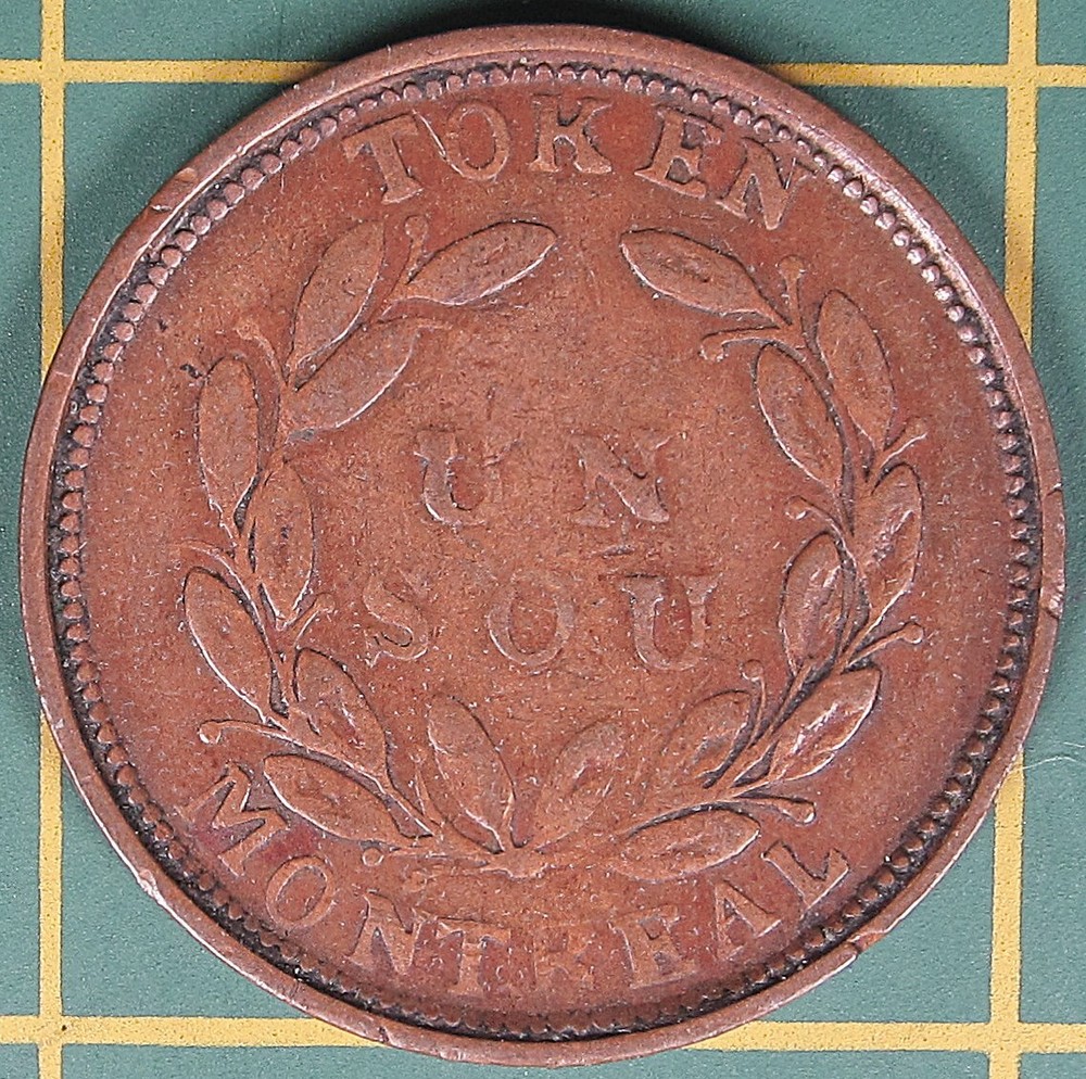 Lower Canada Un Sou token LC-30C