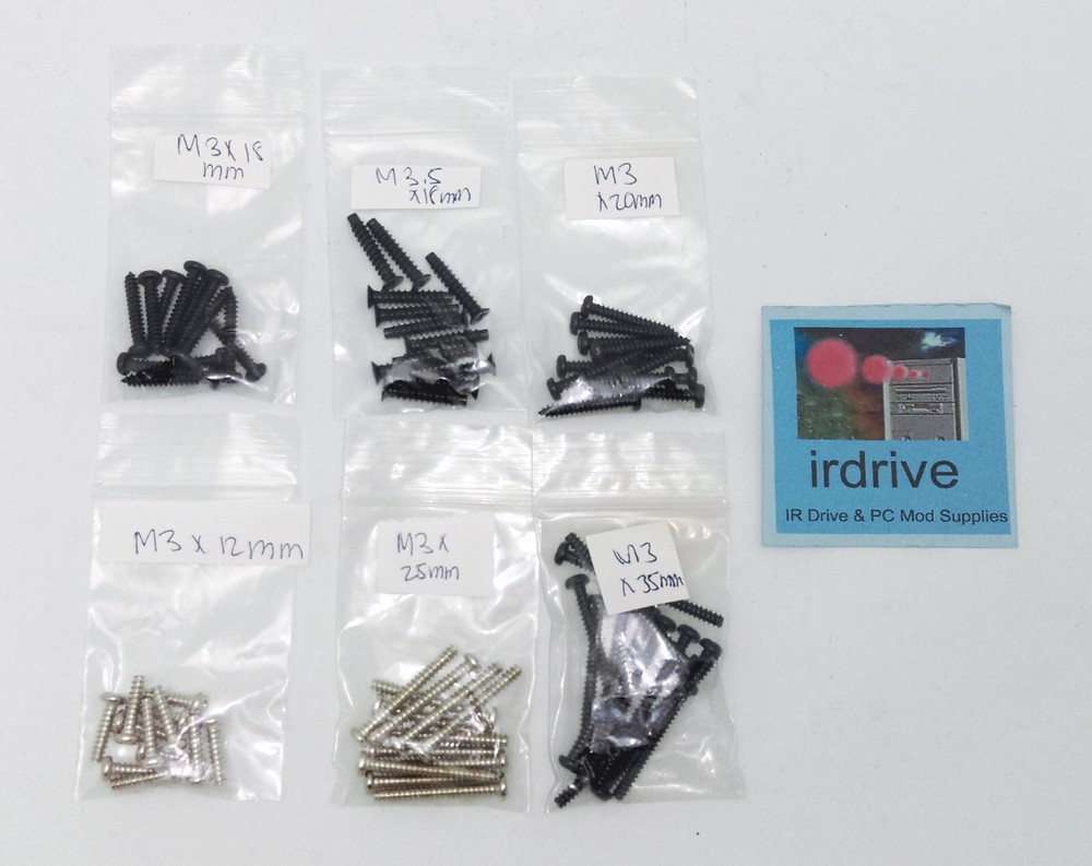 72-Pack: Assorted Size PC CPU Cooling Fan on Heatsink Installation Screws Kit