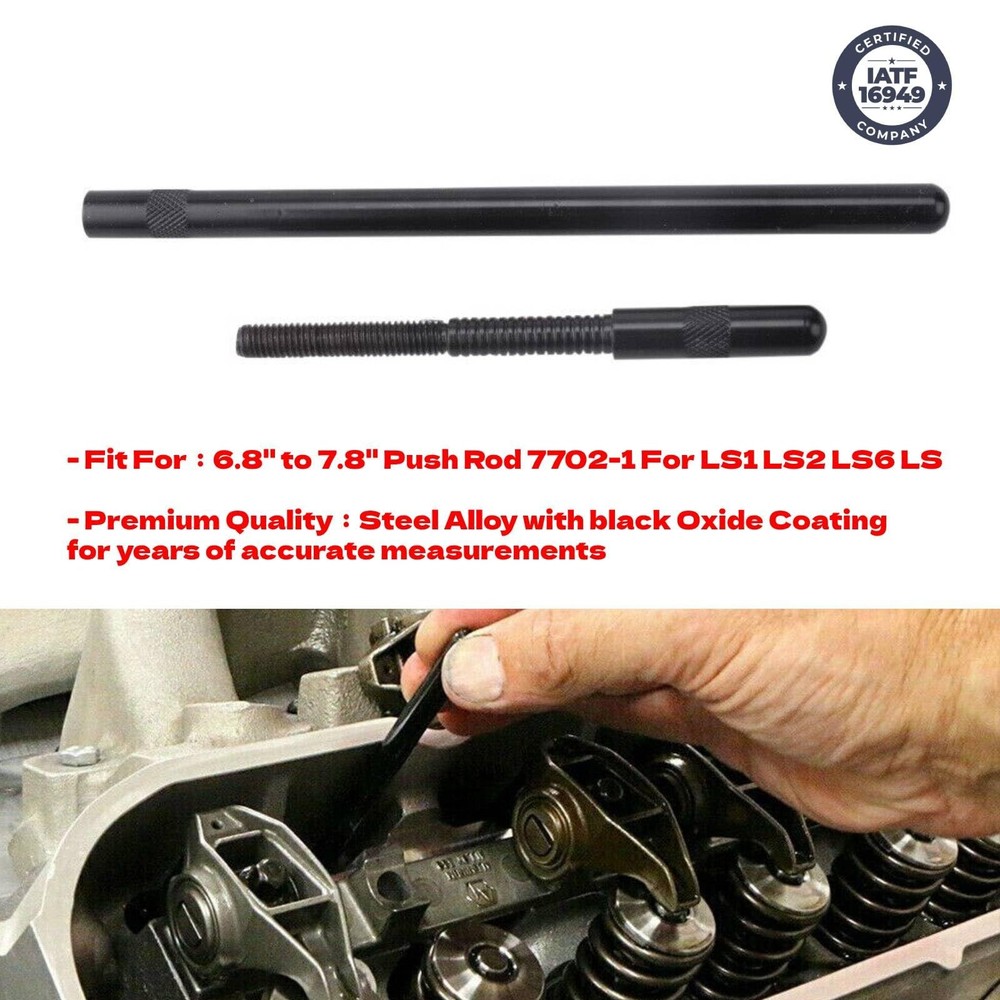Adjustable range push rod length checker from 6.8" to 7.8" for LS engine for...