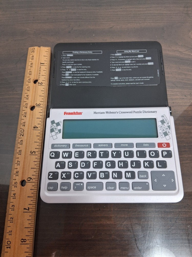 Franklin Webster Crossword Puzzle Dictionary - Model CWP-570