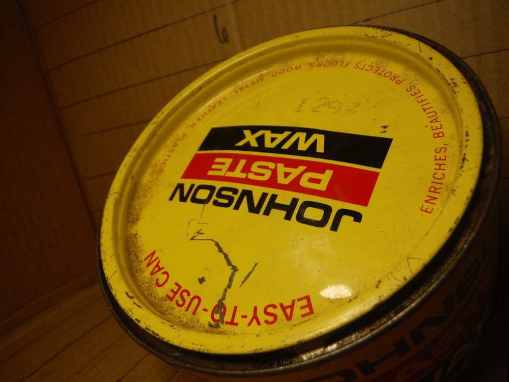 SC Johnson Paste Wax container