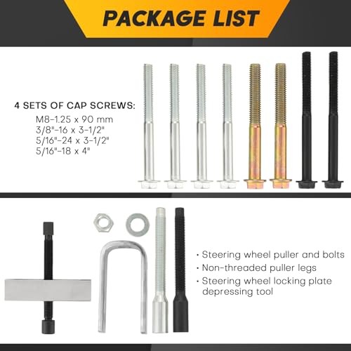Automotive Steering Wheel Puller Compressor Remover Set | Professional Grade