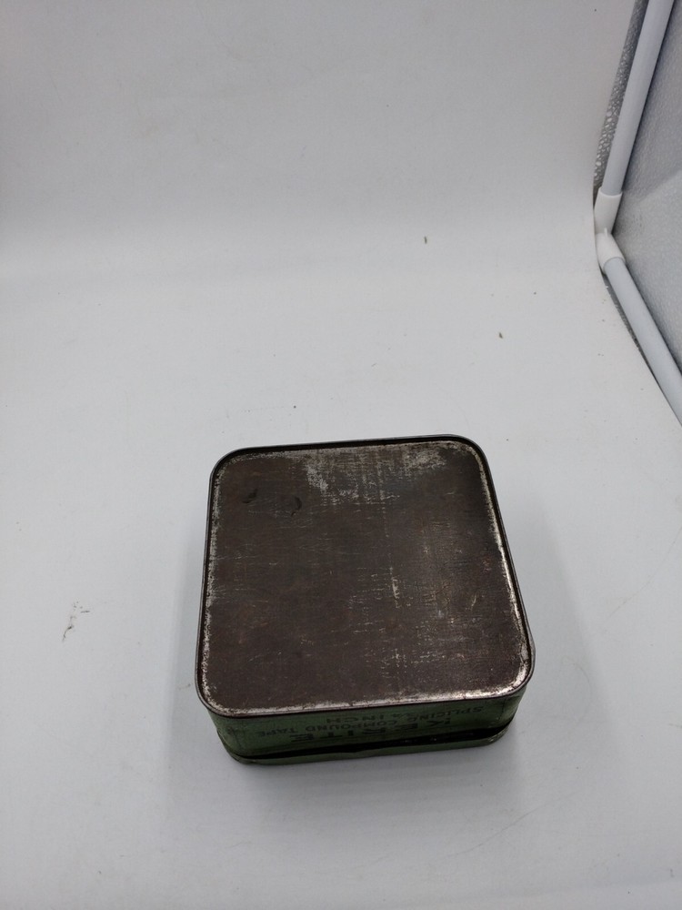 Green Kerite Splicing Compound Tape Advertising Empty Tin Decor