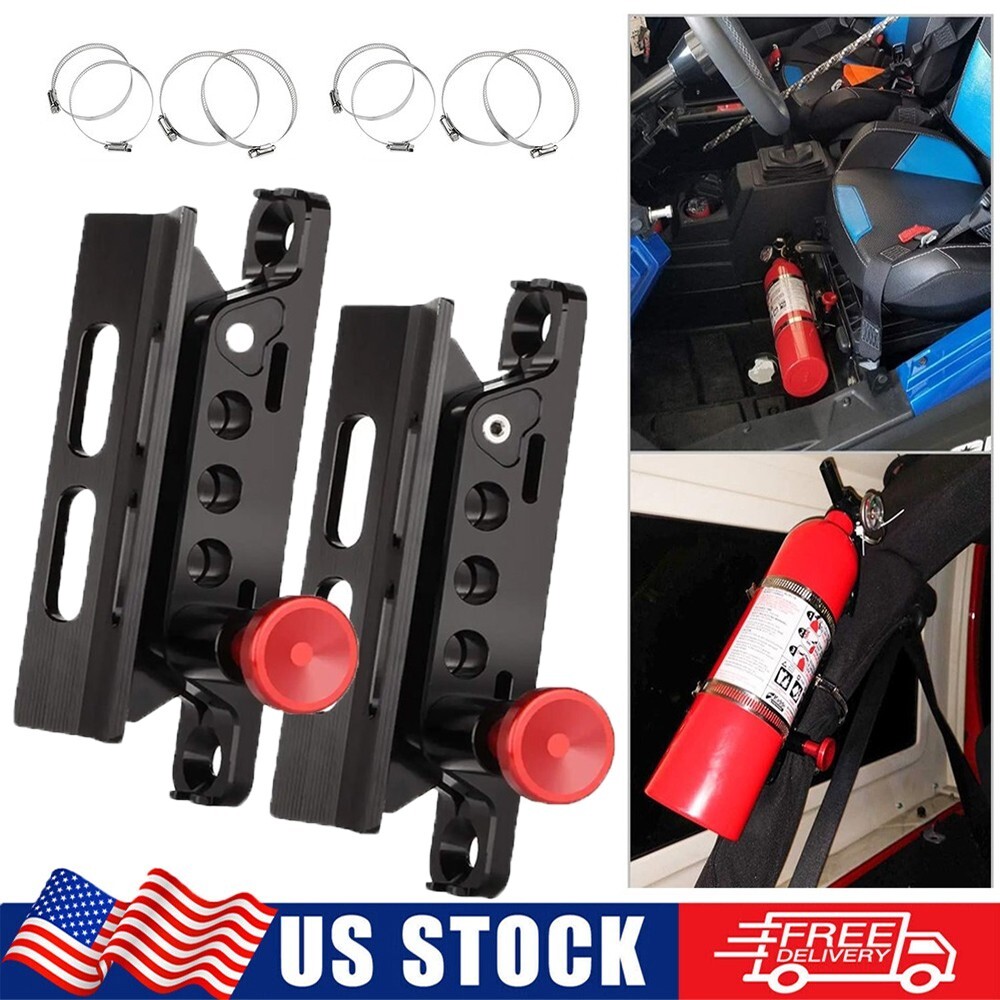 2 xQuick Release Fire Extinguisher Mount Car Bracket Adjustable Holder For Jeep