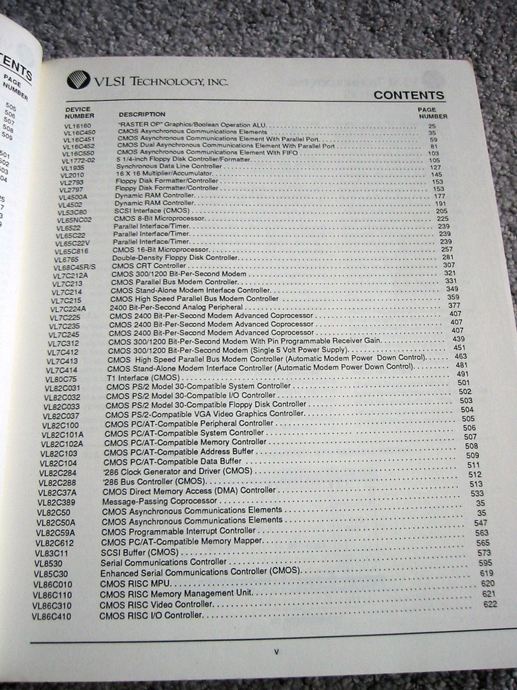 VLSI Technology, Inc ASIC Data Book- 1988