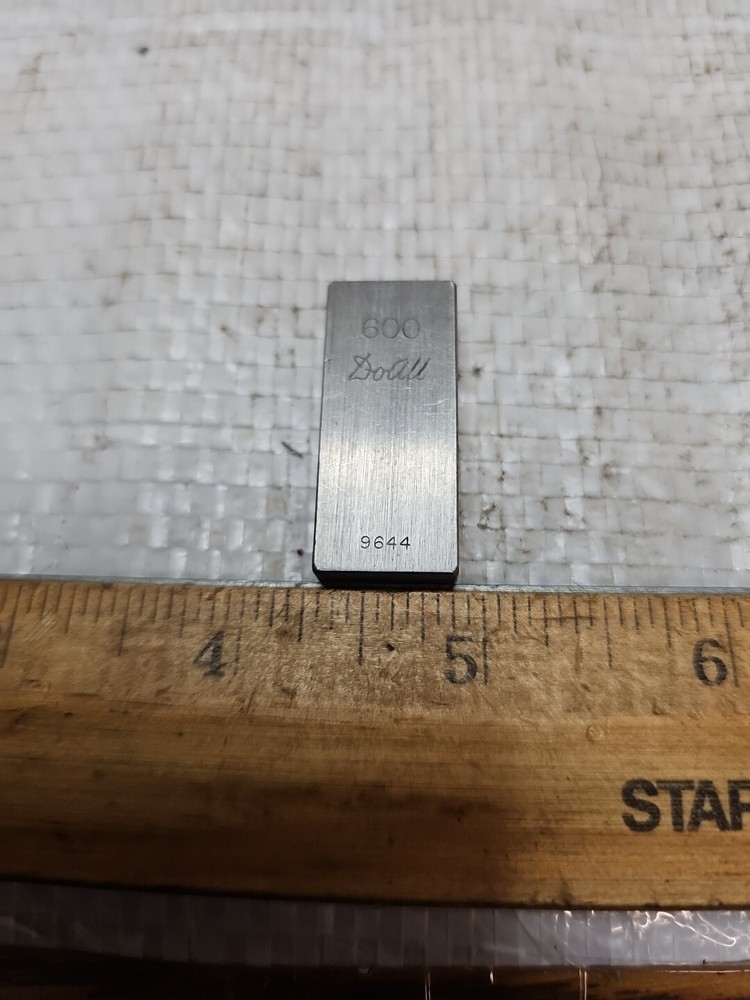 DoALL .600" RECTANGULAR GAGE BLOCK NO. 9644