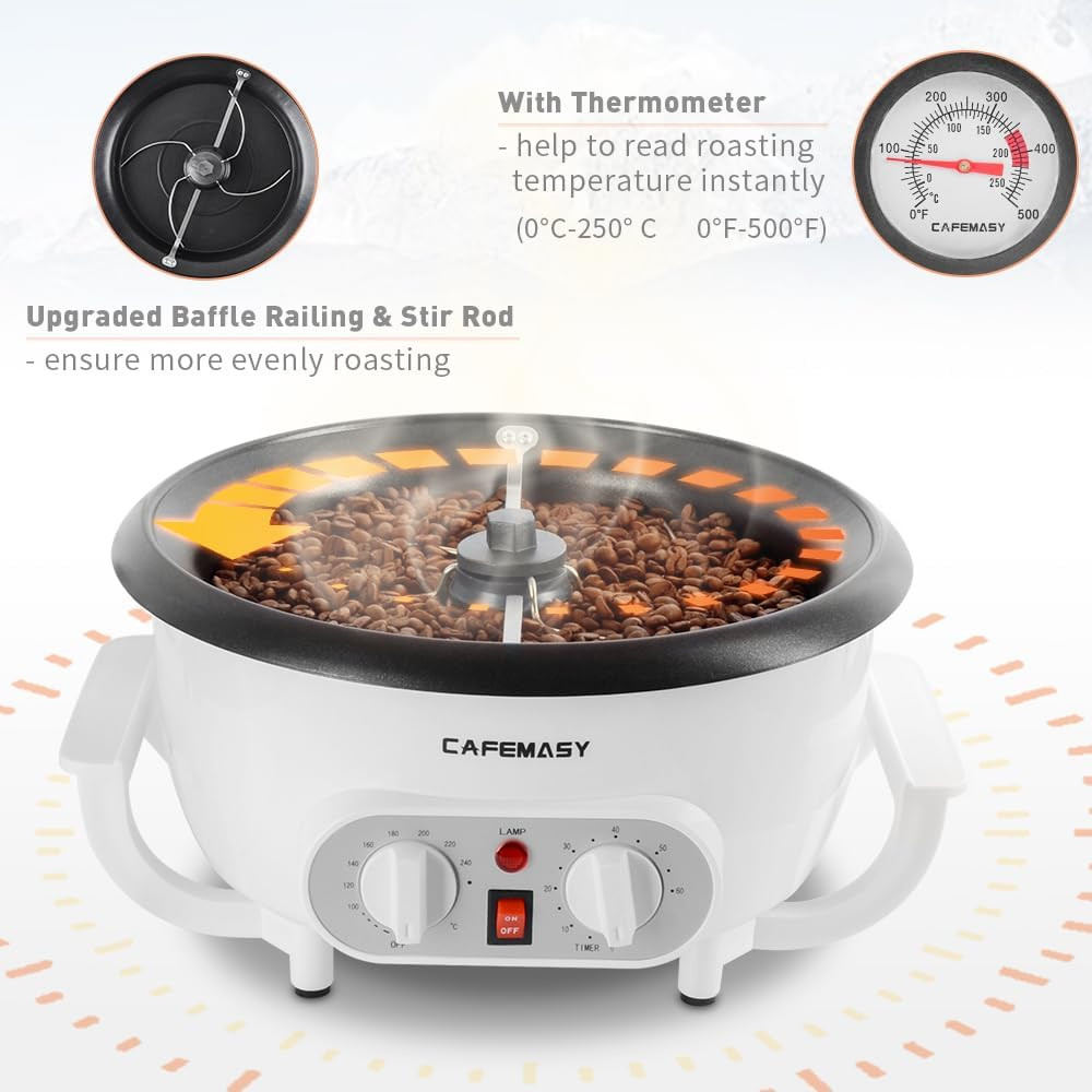 Home Coffee Bean Roaster Machine - Coffee Bean Handle Design Electric Automatic