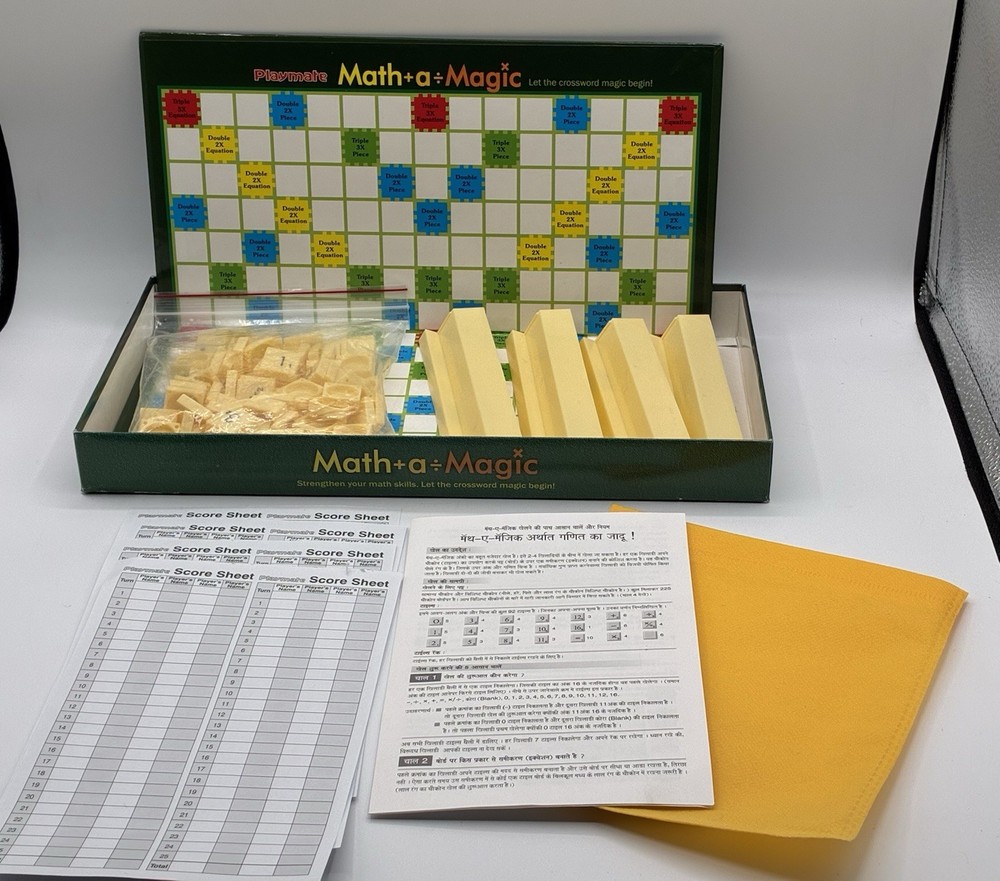 Playmate Math+a-Magic Educational Board Game Equation Puzzle- Hindi Instructions