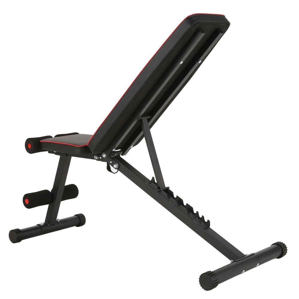 Adjustable Weight Bench Press Folding Workout Bench Multi-Function Dip Station✅