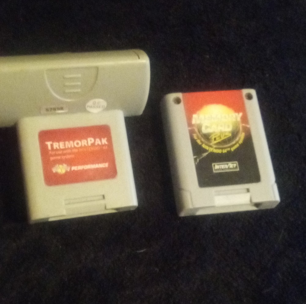 Performance TremorPak & InterAct Memory Card Plus Gray for Nintendo 64 Vibration
