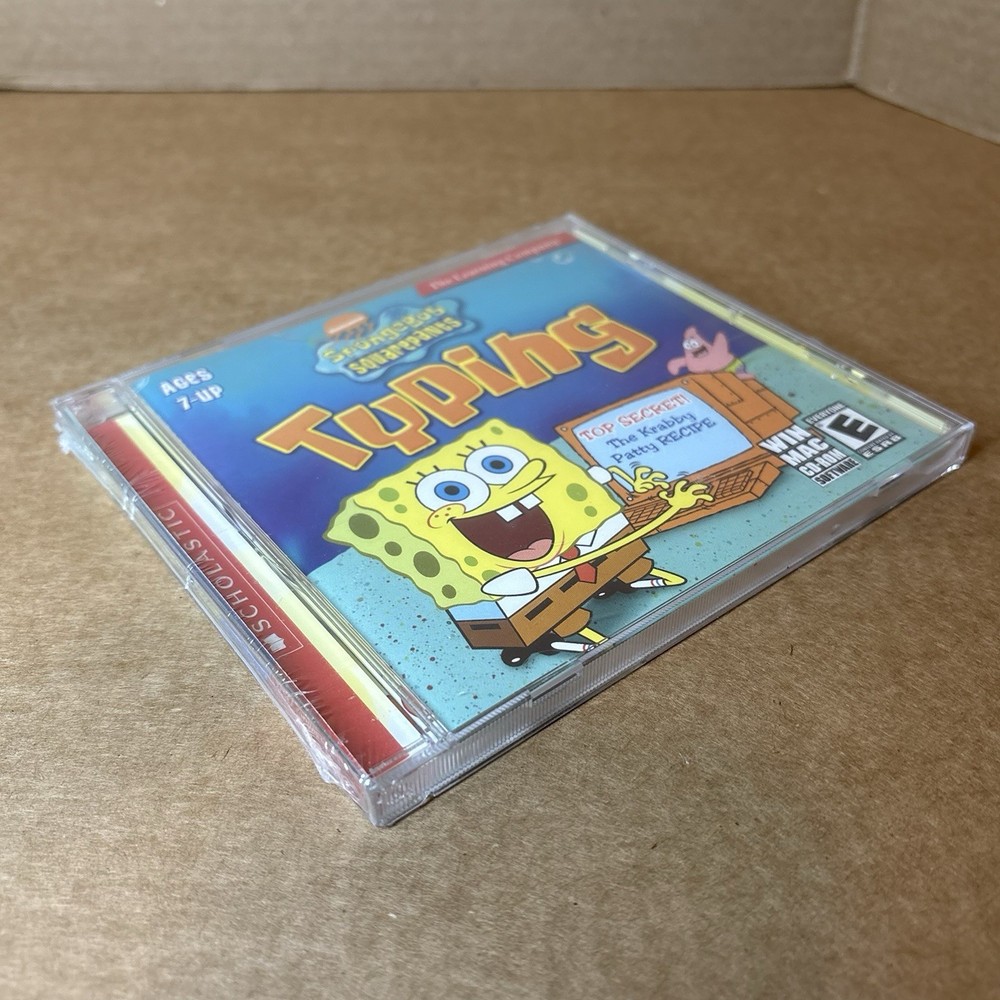 Spongebob Squarepants Typing WIN/MAC CD ROM The Learning Company Keyboarding NIP