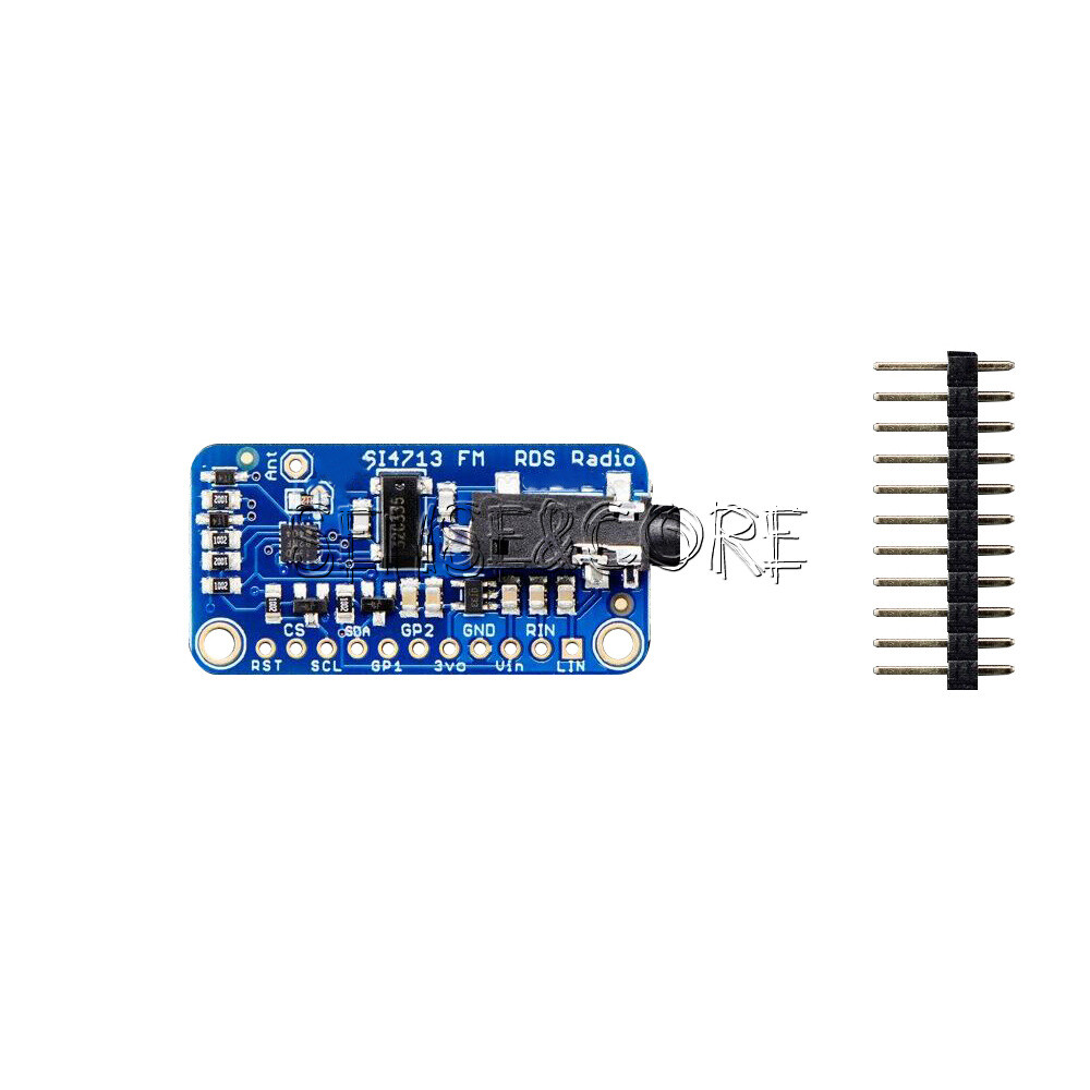 All-in-one Stereo Audio FM Transmitter Module Breakout Board - Si4713 Frequency-