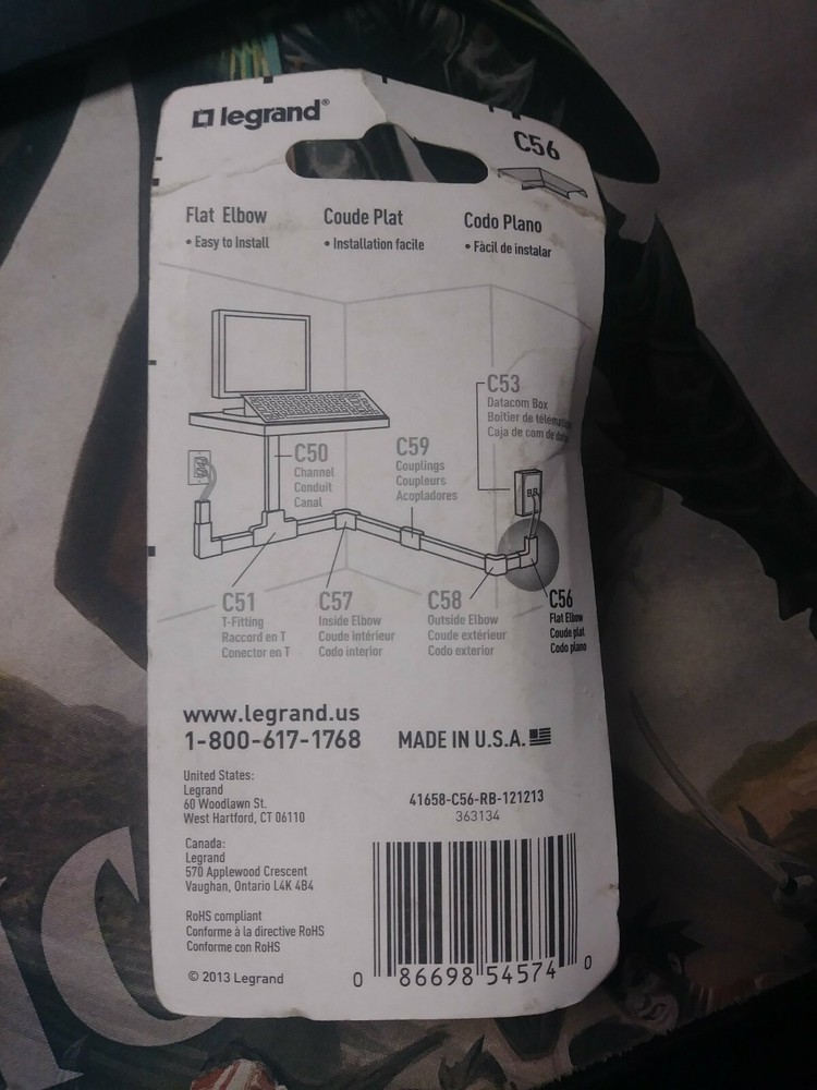 Cordmate 2 Flat Elbow C56