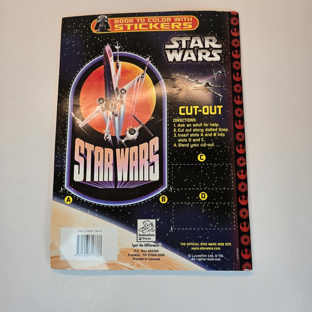 2005 Star Wars Tear & Share With Stickers Never Used