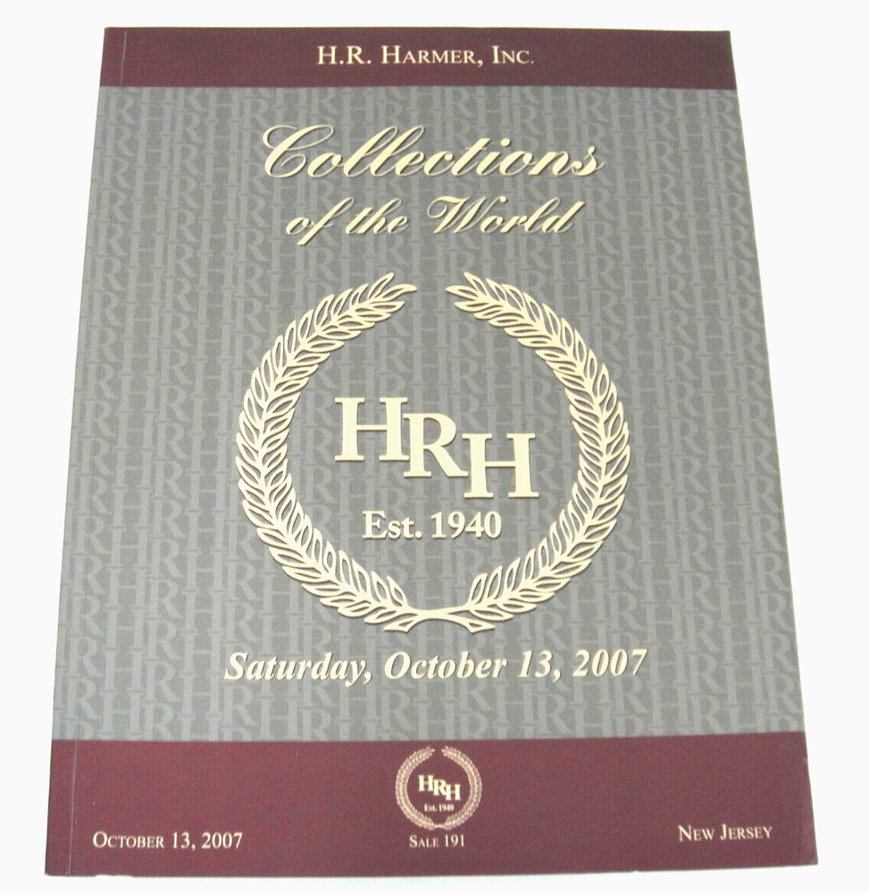HR Harmer Stamp Auction Catalog 2007 Collections of World Wild West Chichester