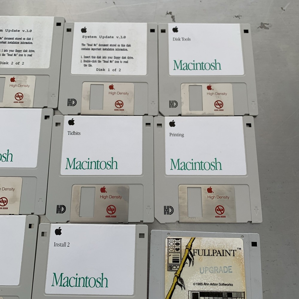 Apple Macintosh Software Floppy Disks