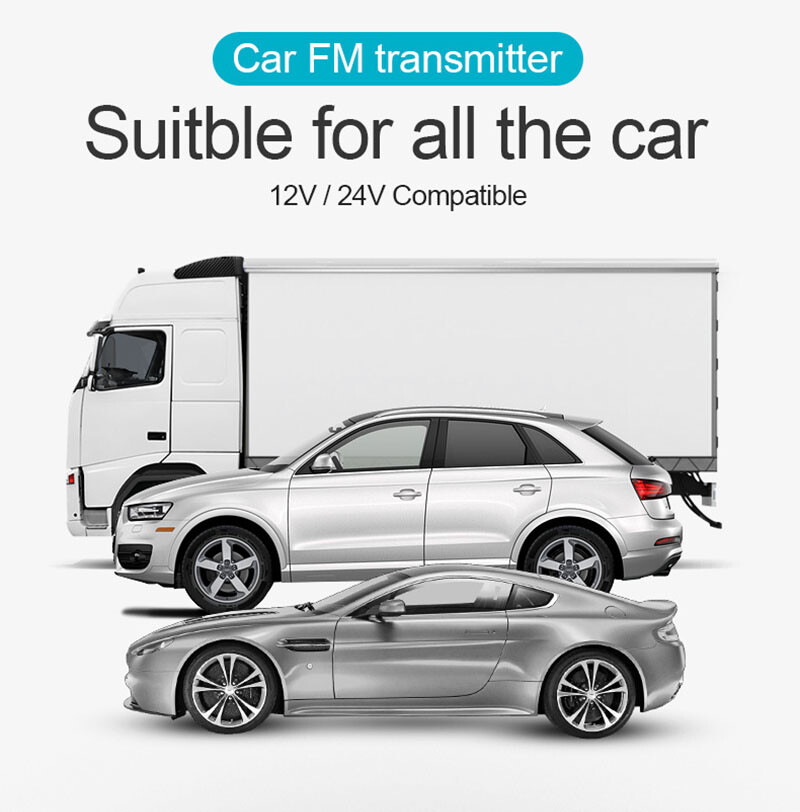 Bluetooth Wirless USB Car Charger FM Transmitter for Phones Vehicle Stereo Aduio