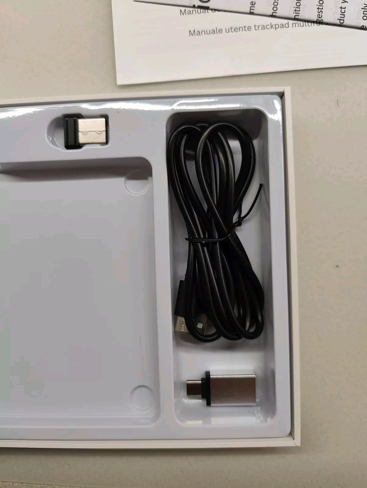 Tri-mode Bluetooth/2.4G/USB C Multi-function Trackpad 6.3" X 4.5", Black