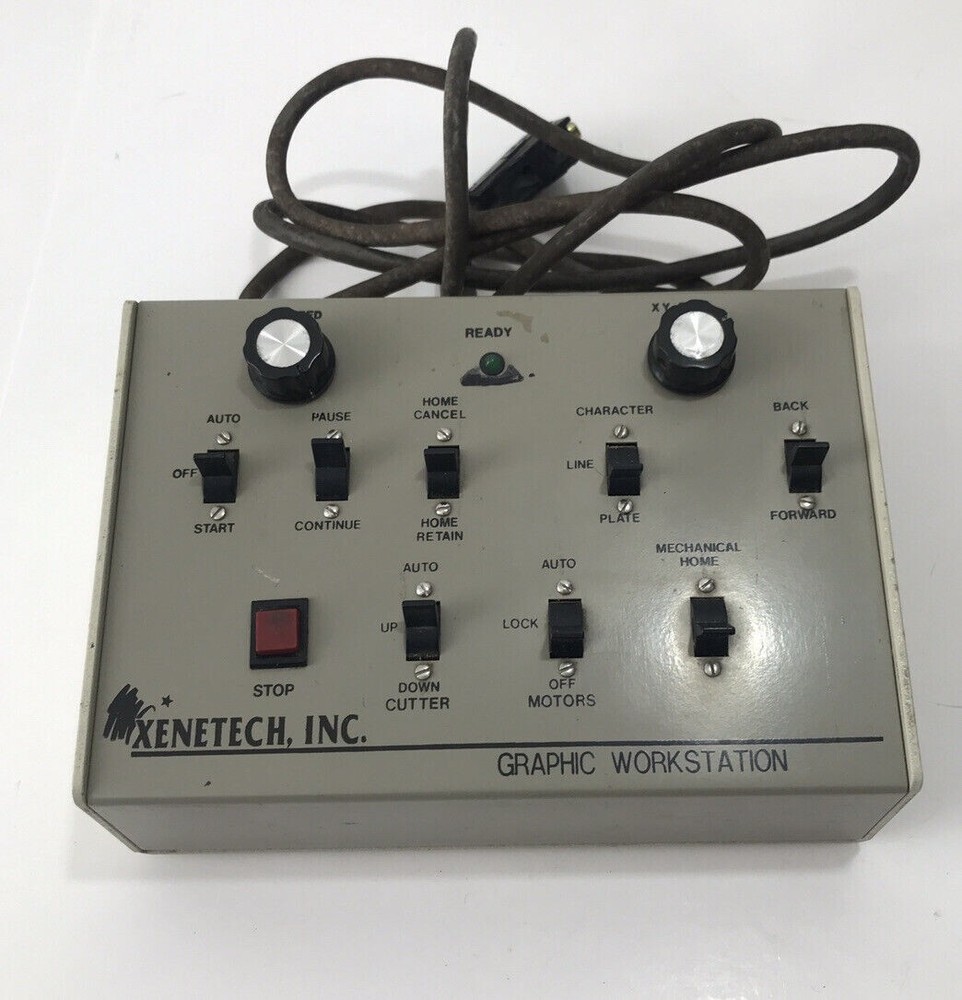 Xenetech Graphic Workstation Engraving Control Unit Original Controller Pendant