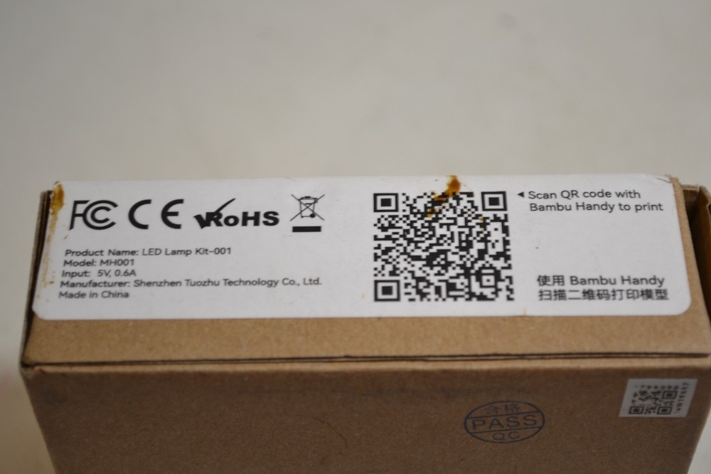 Bambu lab Hardware Kits LED Lamp Kit 001 Model: MH001