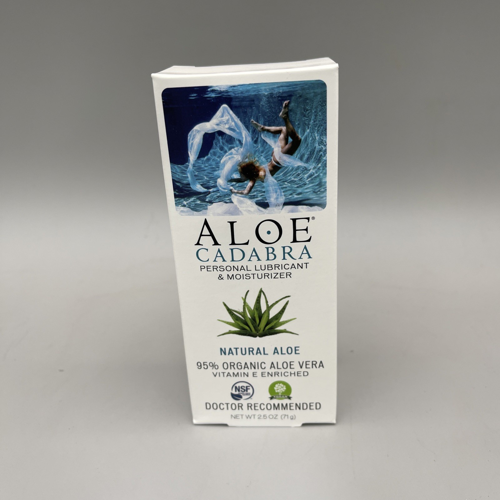Aloe Cadabra Aloe Natural Water Based Personal Lube Organic Lubricant 2.5oz New