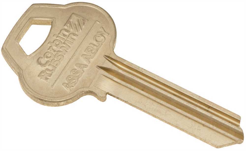 Single Section Standard Bow Key Blanks, Nickel Plated