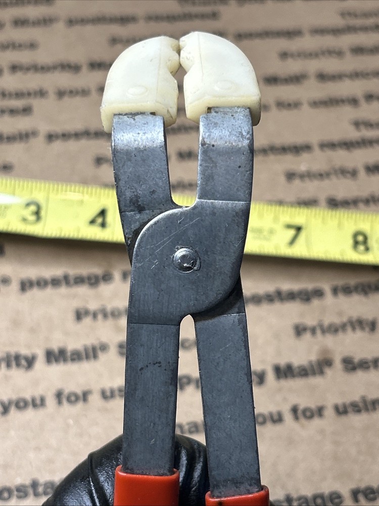 Cal-Van Tools 143 Spark Plug Boot Wire Pliers Nice Red Handle U.S.A.