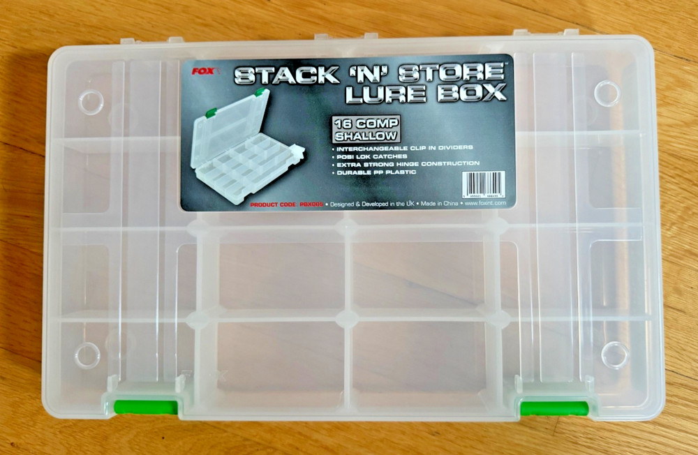 Fox Stack 'n' Save Lure Box - 16 Comp Shallow