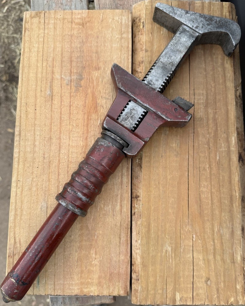 ANTIQUE Bemis & Call Steel Handle Adjustable Monkey Wrench