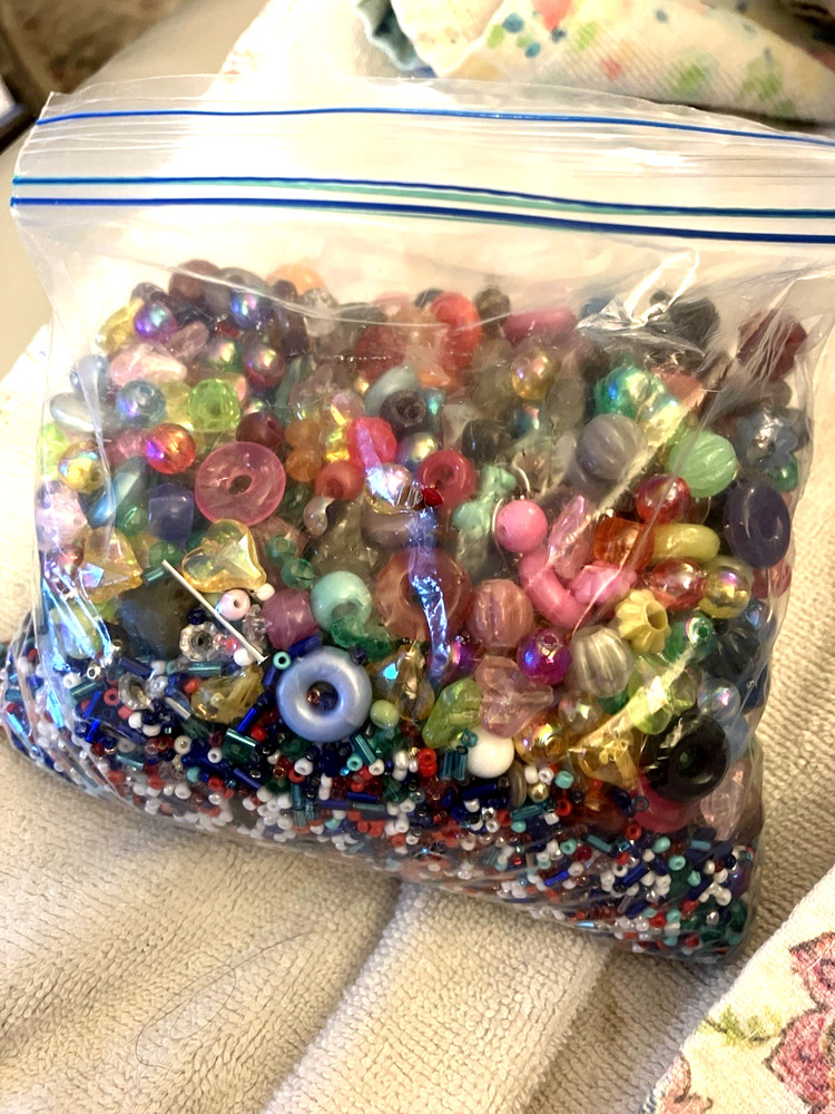 Crafters Lot Misc Multicolor Beads Metal Earring Hooks