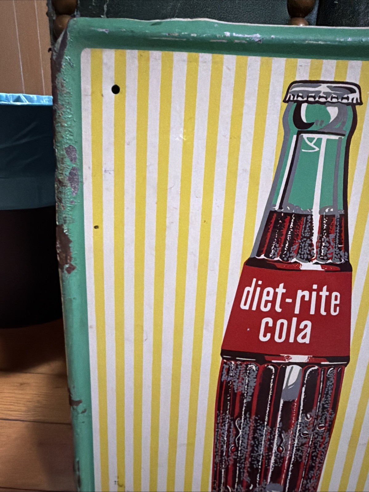 Original 32” Diet Rite Cola Advertising Sign
