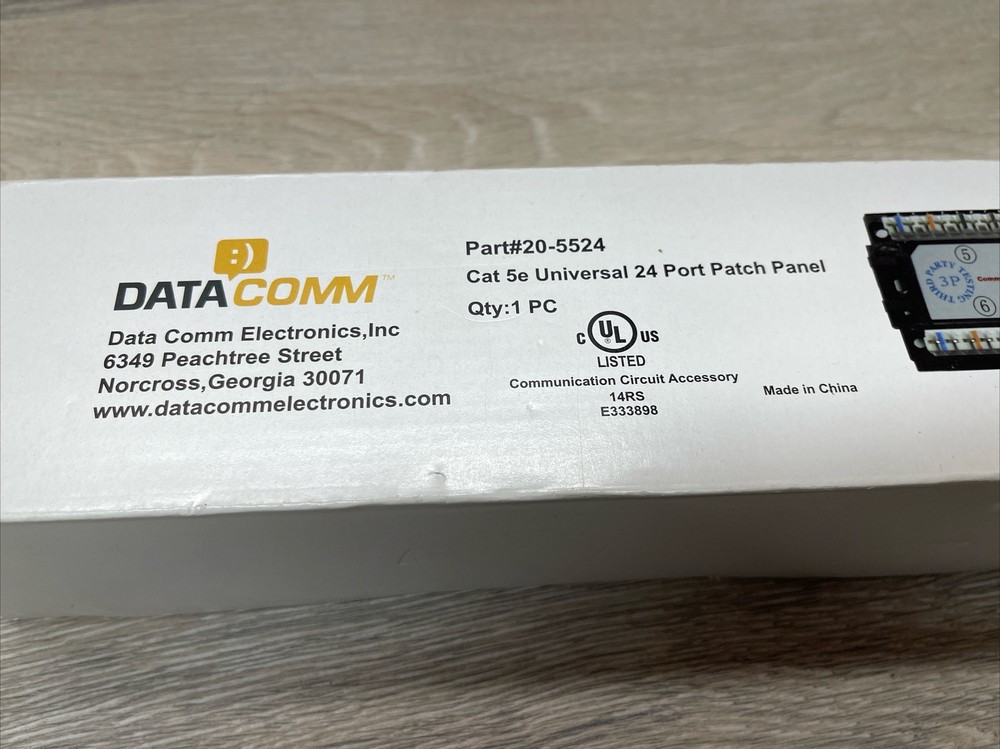 DataComm Electronics CAT5e 24 Port Patch Panel