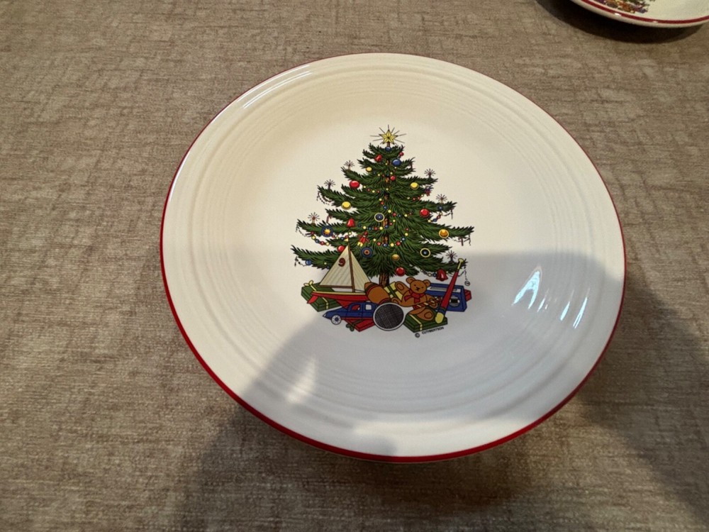 Fiesta Christmas Tree 4 piece place setting by Cuthbertson. Rare.