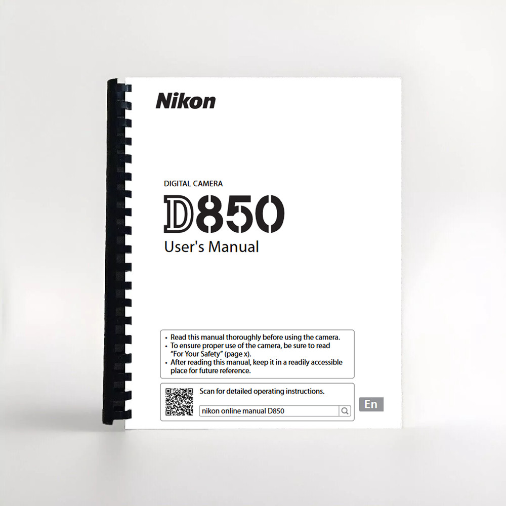 Nikon D850 User's Manual