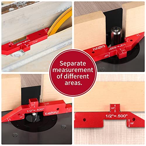 Router Table Setup Bars 7pcs Aluminum Precision Setup Blocks Height Gauge Set Fo