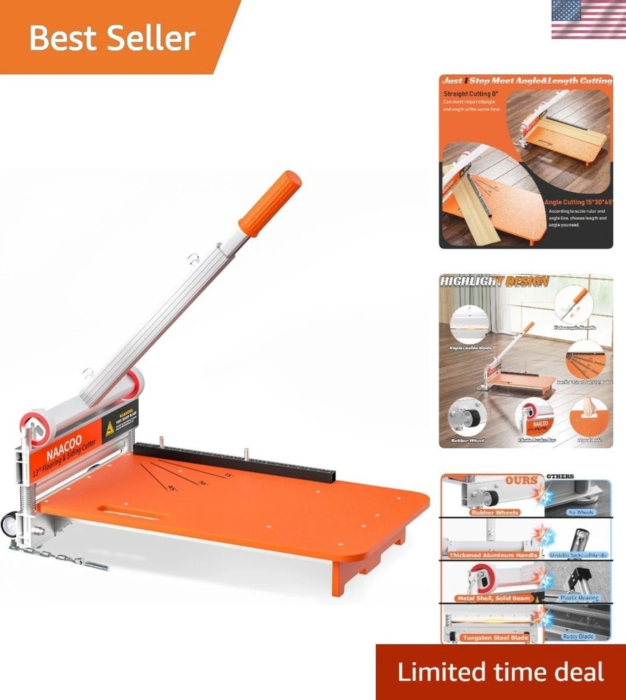Precision 13” Floor Cutter with Rubber Wheels - Effortless Flooring Solutions