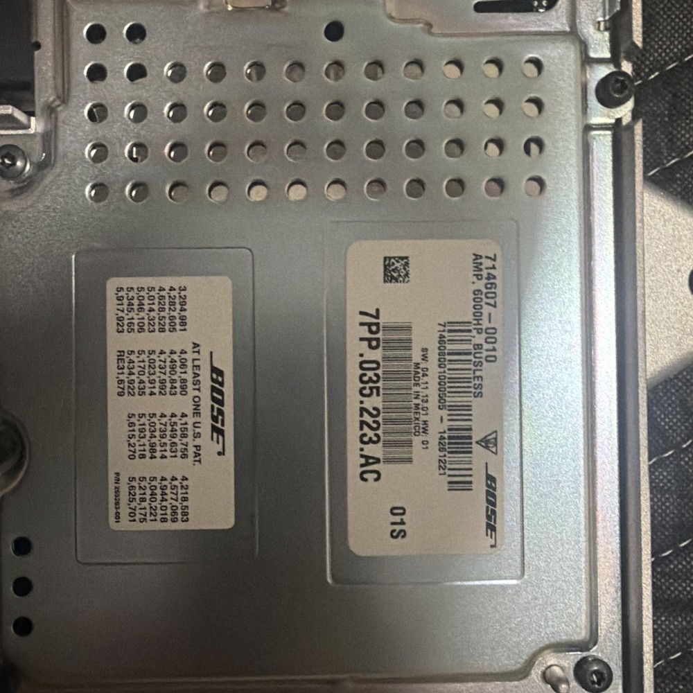 Porsche Bose Car Amplifier 7PP035223