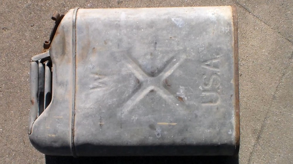 Old Relic WW2 US Army 1942 Dated Galvanized "Jerry Can" Water Can "NESCO" (USED)