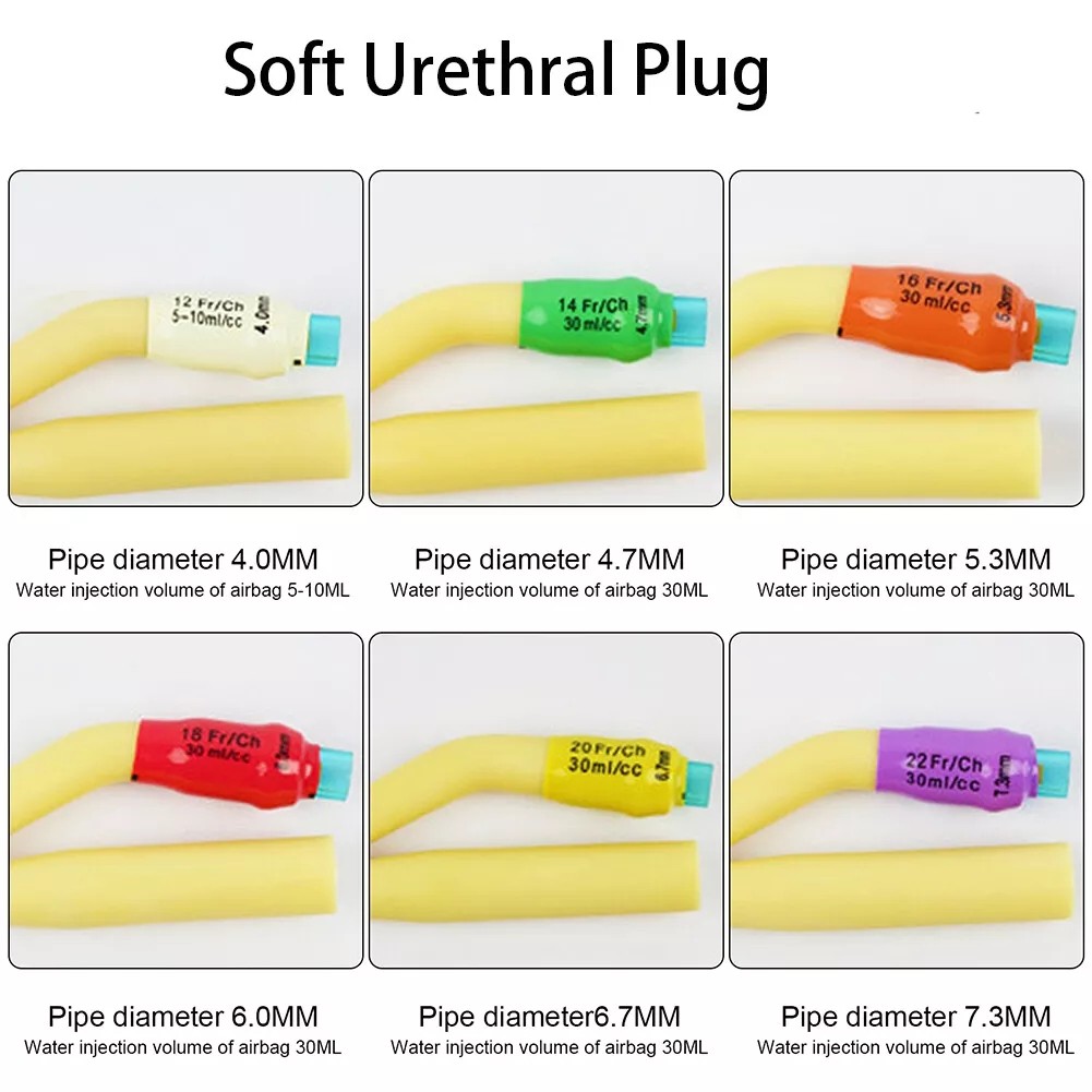 2-Way Urethral Foley Catheters, Sterile High quality, Pliable, Silicone- Coated