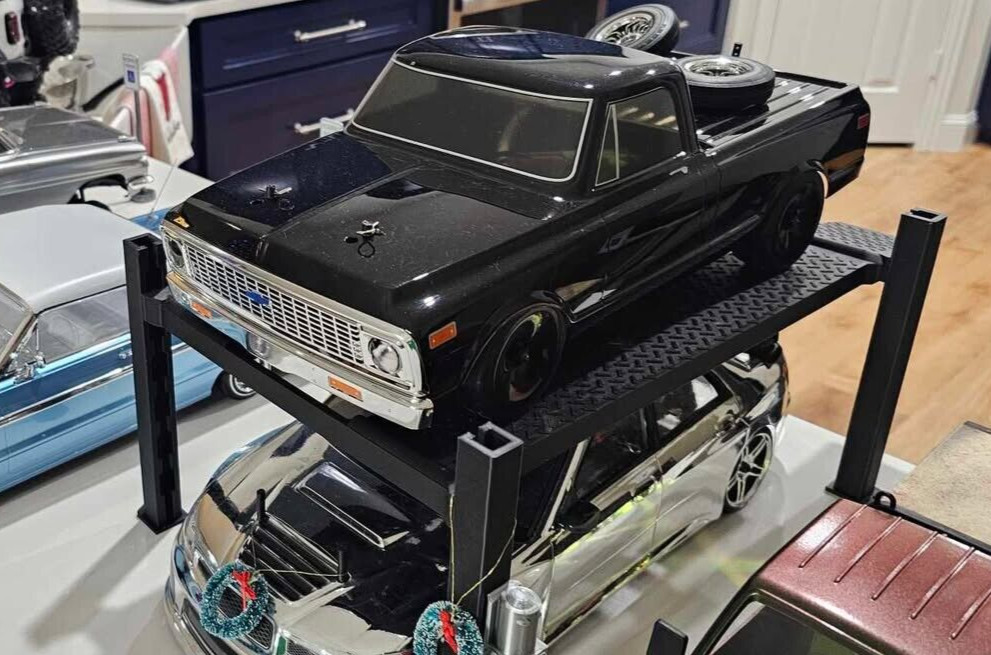 4 Post Lift For 1/10 Scale Garage Mini Display RC Double Stack Car Storage