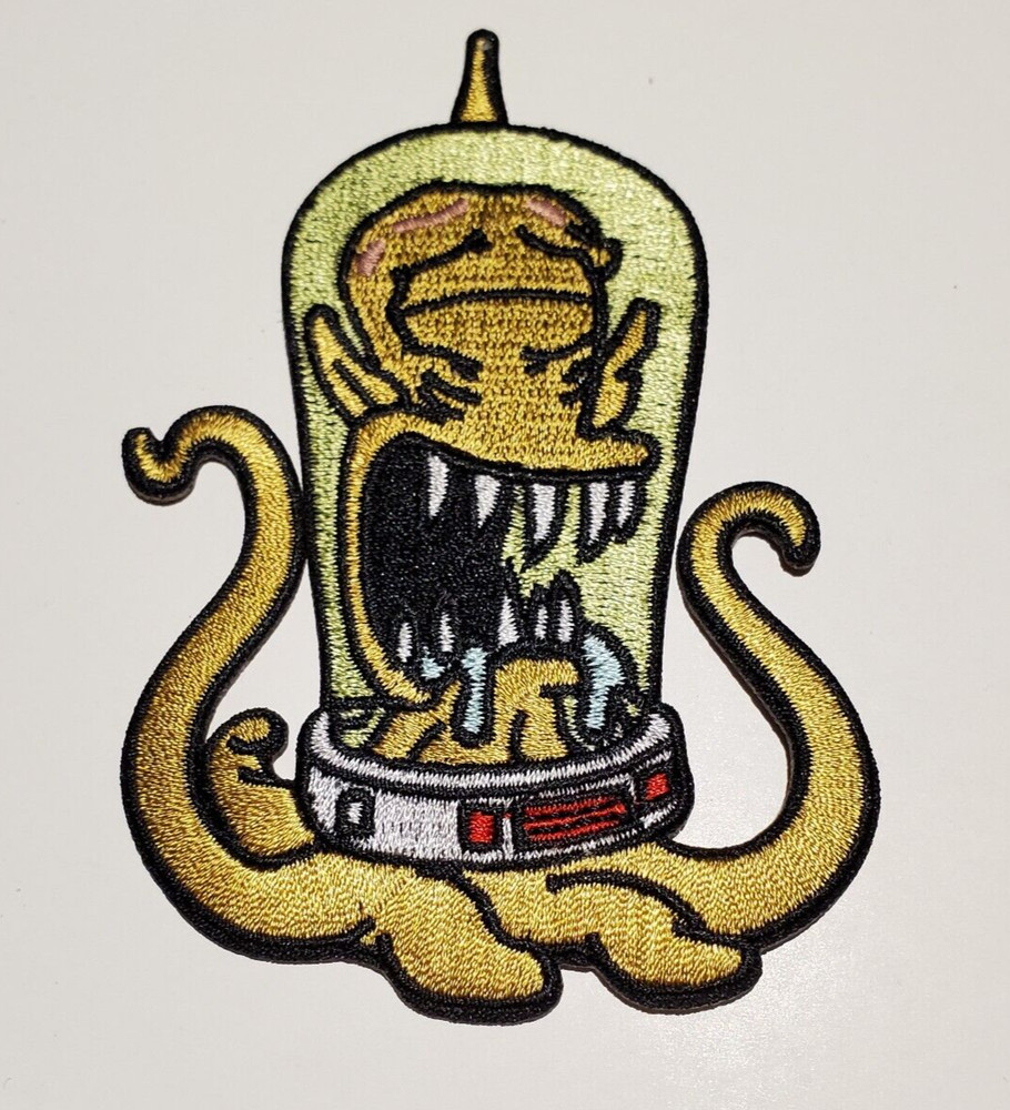 Simpsons KANG Alien  4" Embroidered  Patch- USA Mailed