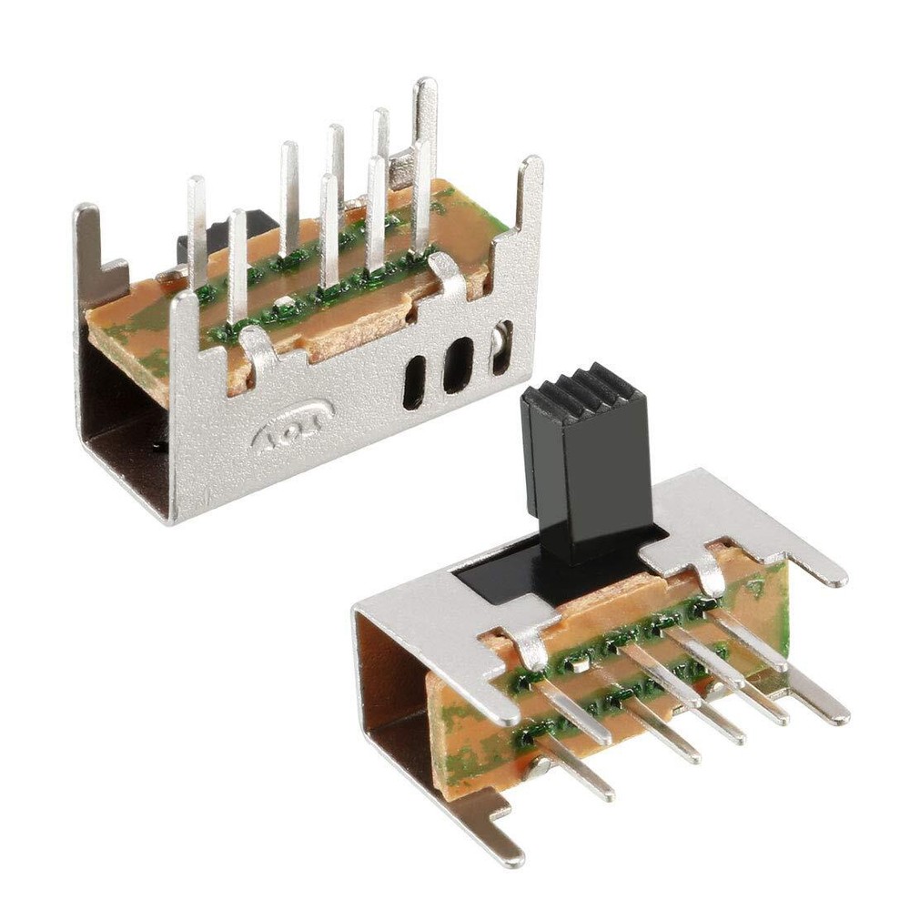 8 Pin 3 Position 2P3T DP3T Miniature Slide Switch Right Angle Toggle Switch 30x