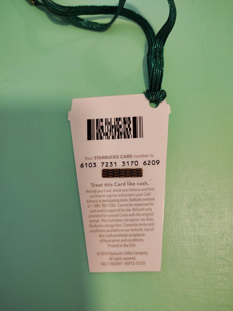 Starbucks Coffee Cup Mini Keychain Gift Card