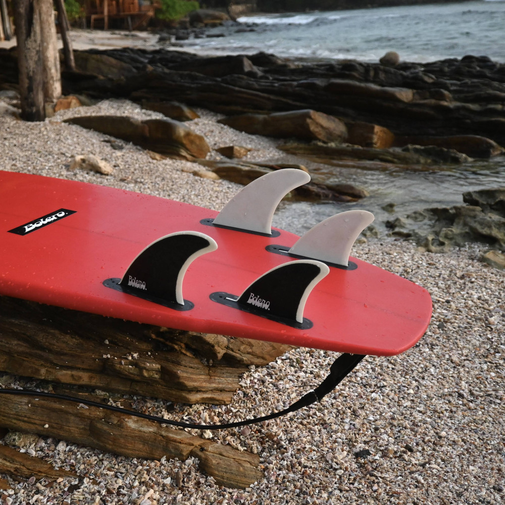 Bolero Rift Quad Surfboard Fin Set, Solid Fibreglass.