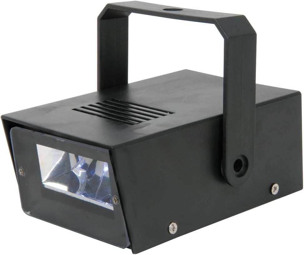 Battery-Powered LED Strobe Light with Adjustable Flash Rate and Robust Design