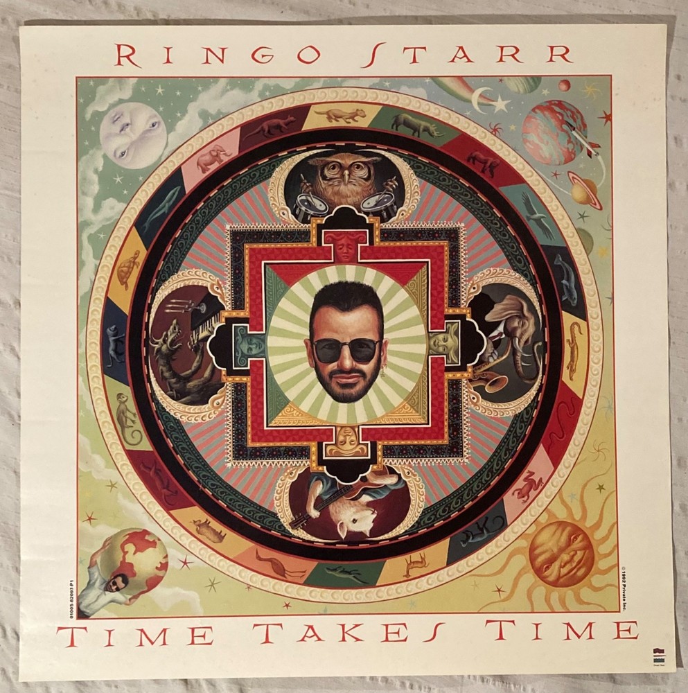 Ringo Starr 1992 Promo Poster Time Takes Time Beatles H