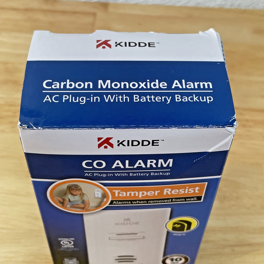 KIDDE CO Alarm Model No. KN-COB-DP2 -- AC Plugin w/ Battery Backup