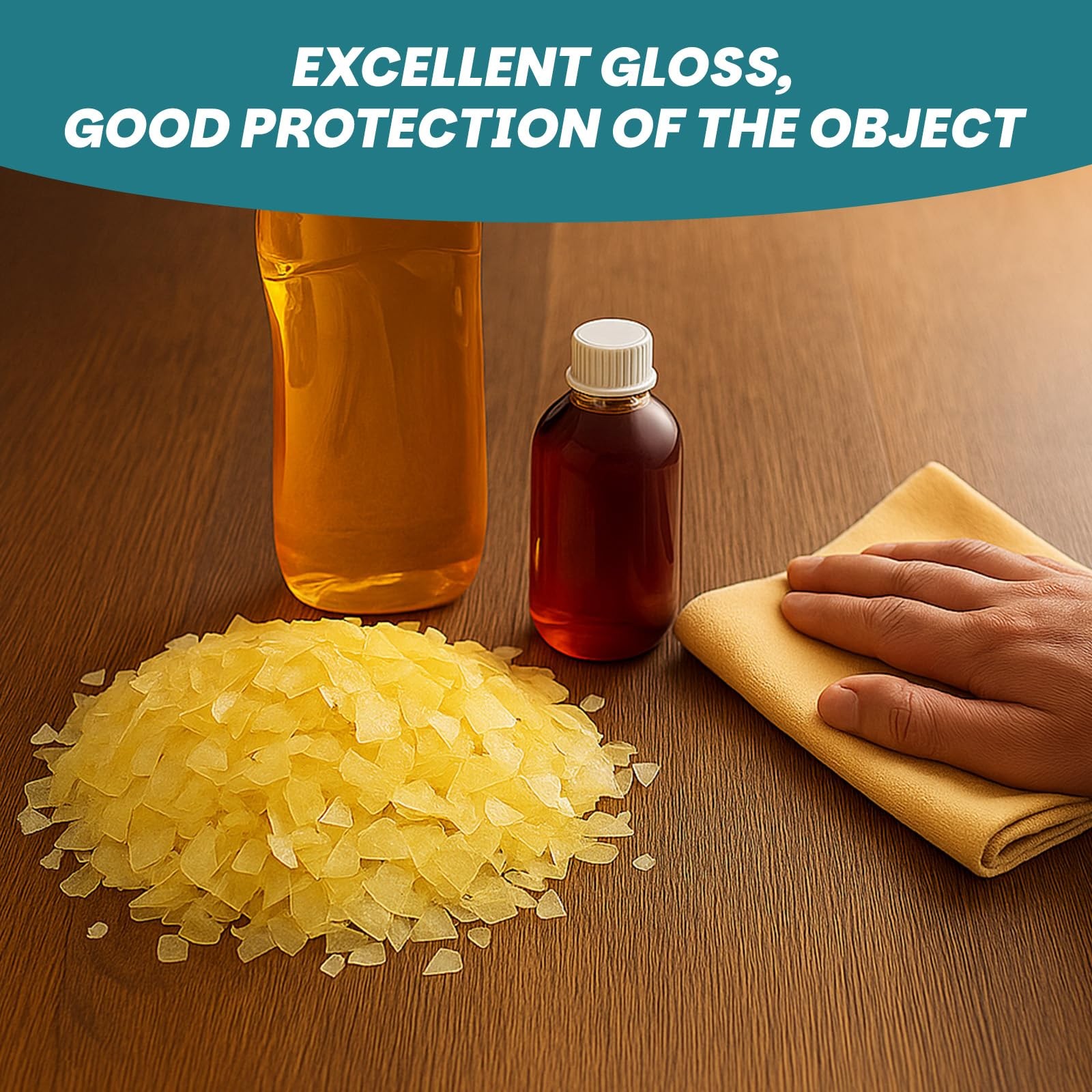 Shellac Flakes Blonde Shellac Finish for Home Wood Craft Decoration Household...