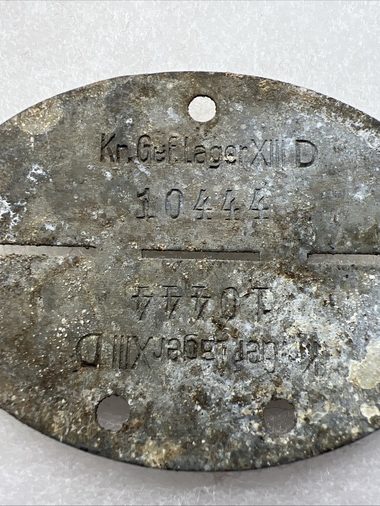 WW2 German Prisoner Of War POW Tag US Early Style (CC934